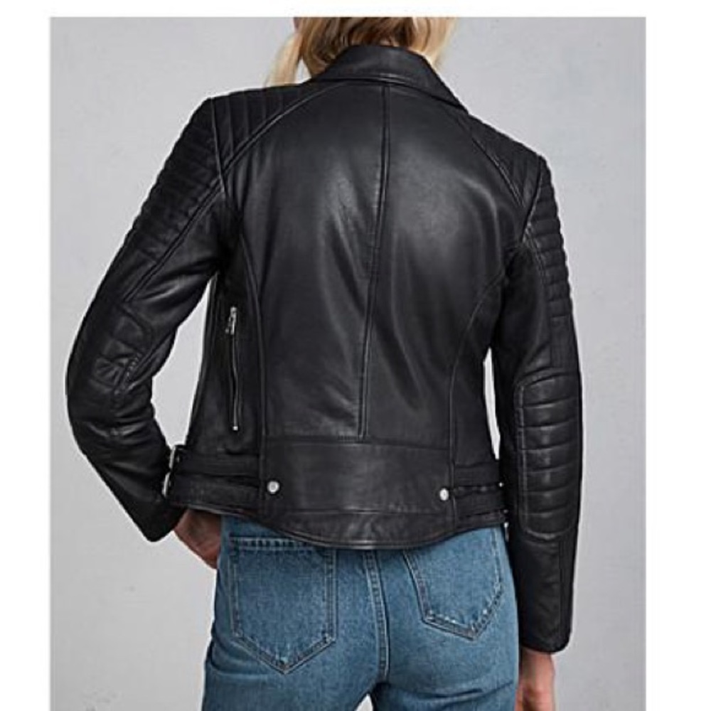 ALL SAINTS Papin Leather Jacket